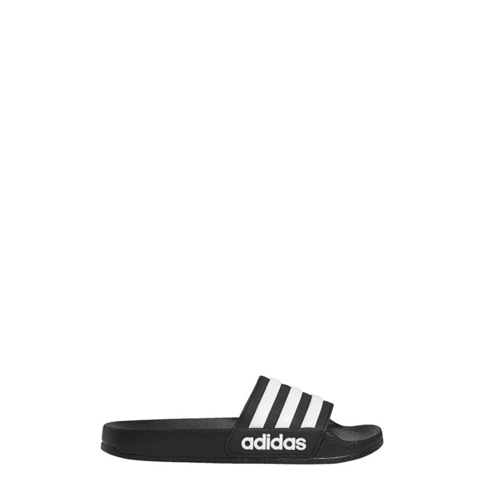 Size 2Y- NEW Kids Adidas Black and White Slide Sandals